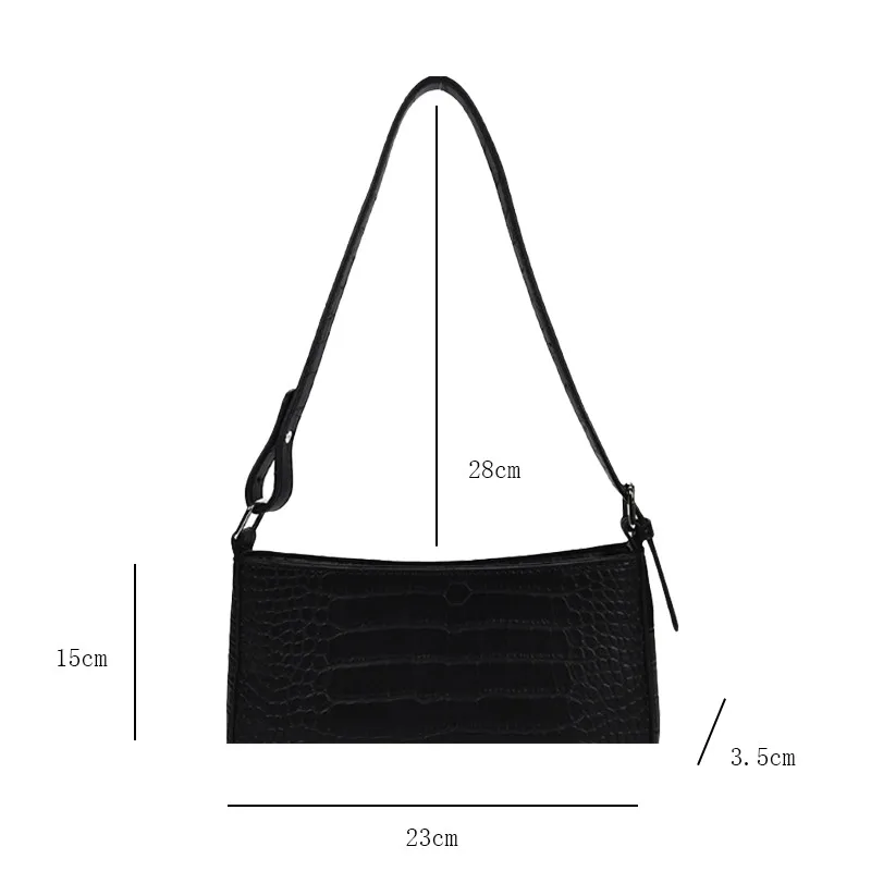 

Messenger Handbags Retro Alligator Pattern Women Shoulder Bags Flap New PU Leather Casual Solid Crossbody Bags for Women Bolsas