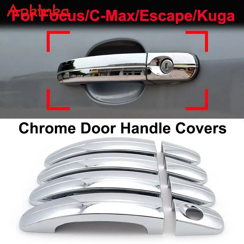 Хромированная накладка на дверную ручку накладки декоративные аксессуары для Ford