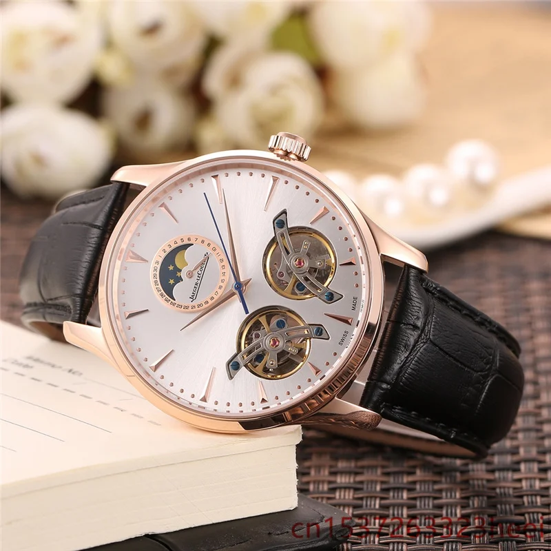 

Jaeger-LeCoultre- watch men's skeleton automatic mechanical AAA watch gold skeleton retro men's women watch quartz watch