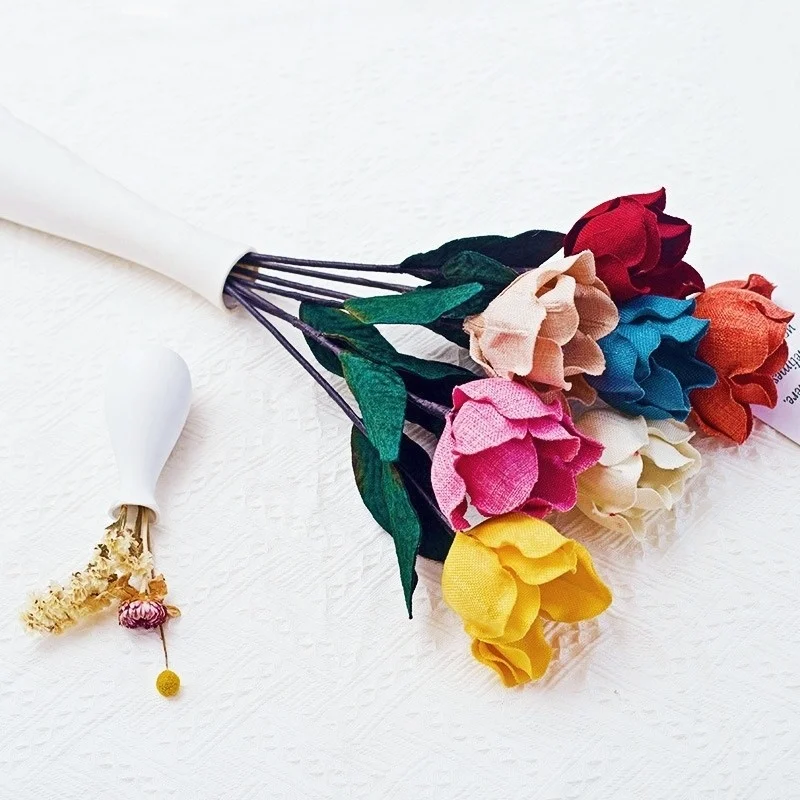 

80cm Long Artificial Flower Single Branch White Magnolia Flower, Home decorate, Flower Photography, Wedding Scene Ornaments