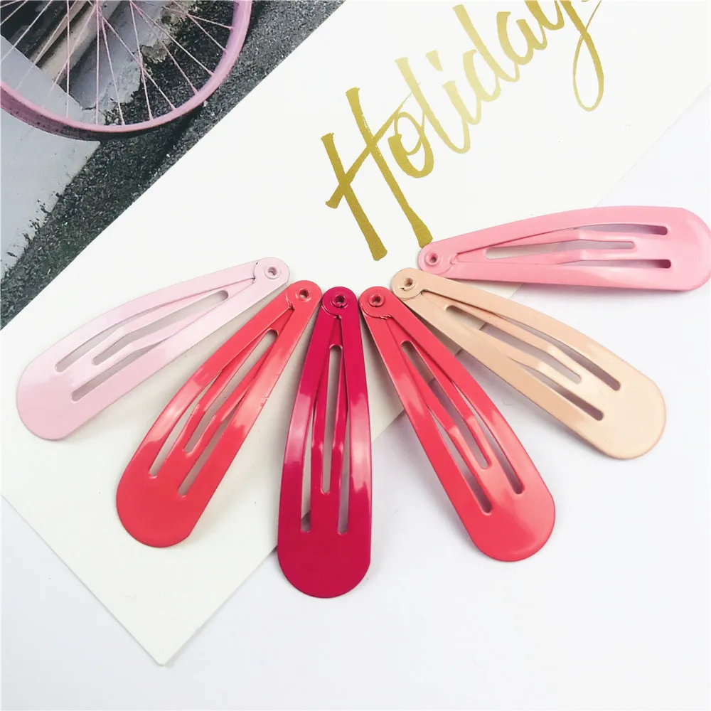 Заколки для волос карамельные однотонные 40 шт./компл.|Шпильки и заколки волос| |