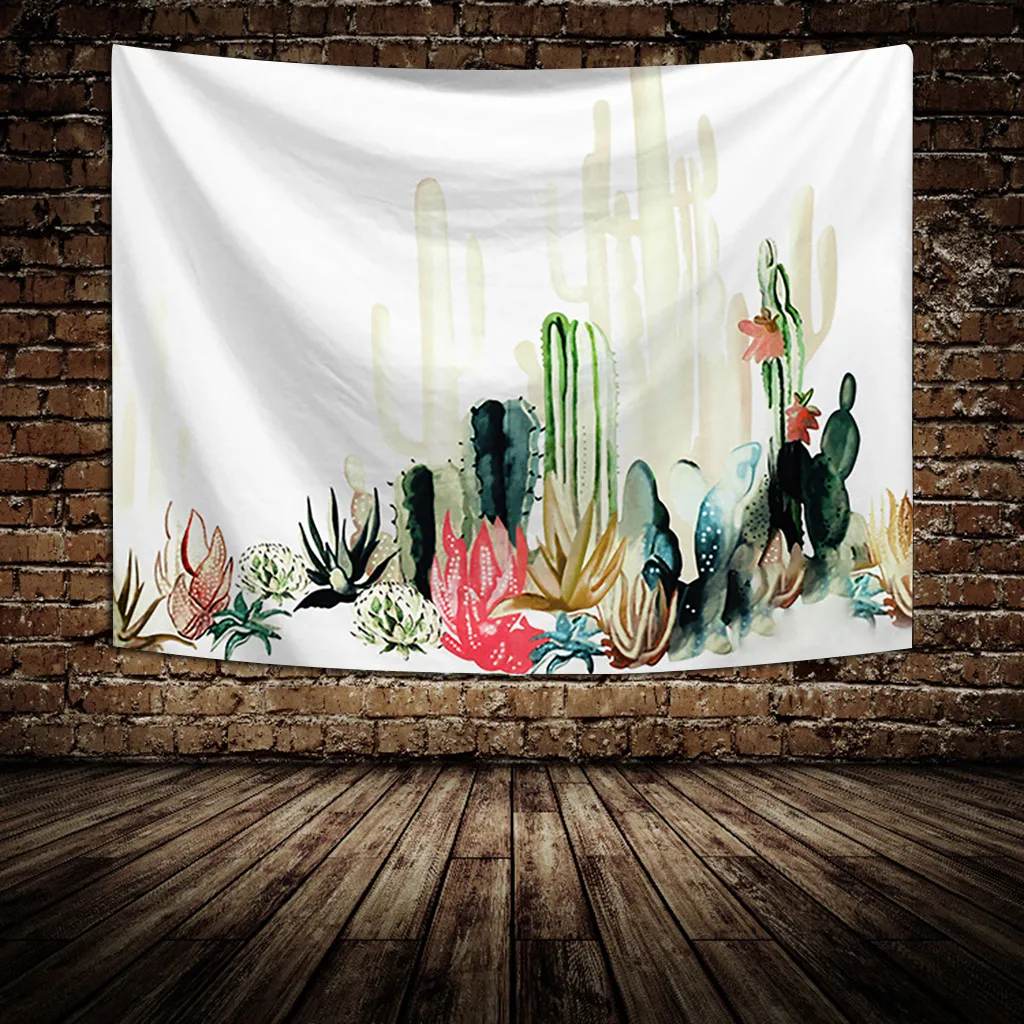 Ouneed гобелен С КАКТУСОМ акварельным принтом пляжные полотенца украшение банные