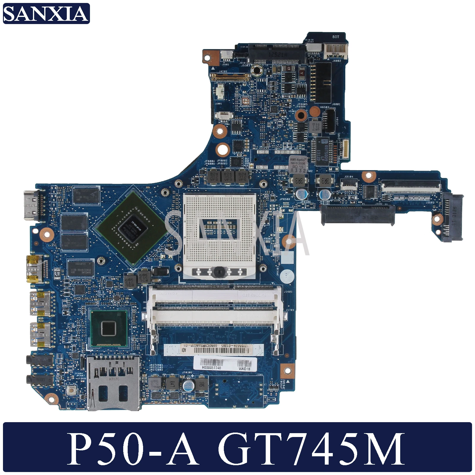 

KEFU VGSG_GS Laptop motherboard for Toshiba Satellite P50-A original mainboard HM86 GT745M