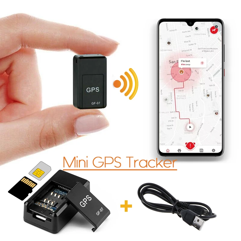 Мини GPS трекер скрытый магнитный в реальном времени Автомобильный локатор