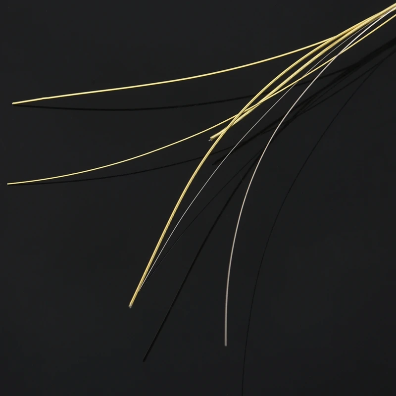 Сменные стальные струны 6 шт. для акустической гитары новинка серебристый +