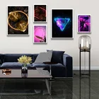 Современные неоновые скандинавские плакаты и принты, настенная живопись на холсте, настенные картины для ванной комнаты, креативное украшение для дома