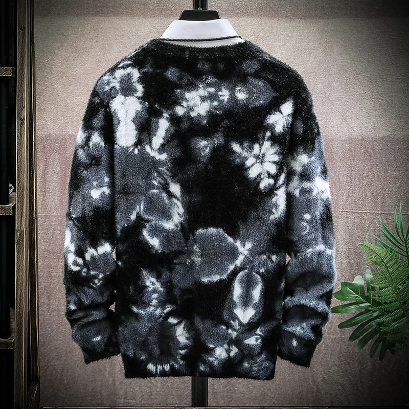 

Men's Sweaters Winter Trend Hot Style Thickening Warm Round Neck Sweater Men's Bottoming Sweater Men'sBrand Men Clothes