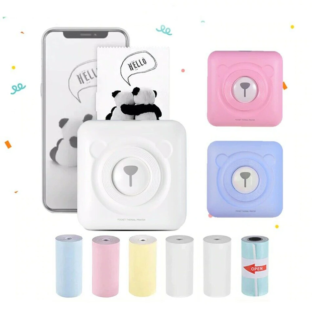 Миниатюрный портативный термопринтер карманный Термопринтер для фотографий 58