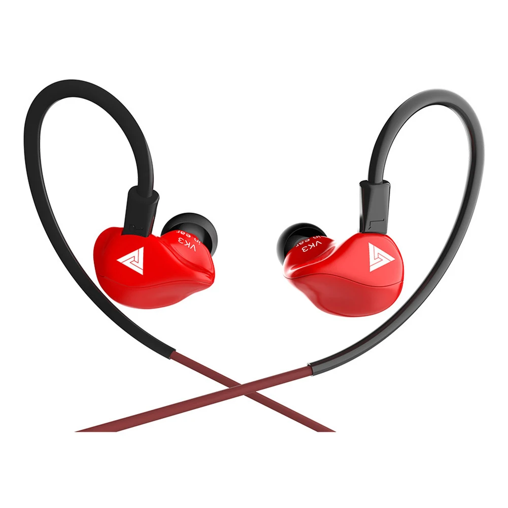 QKZ VK3 универсальные 3 5 мм наушники-вкладыши HiFi музыкальные проводные с микрофоном