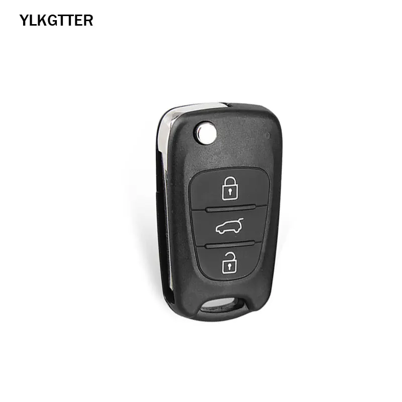 YLKGTTER 3 Buttons Car Key Shell Case For Hyundai I20 I30 IX35 I35 Kia Picanto Sportage K5 Flip Floding Remote | Автомобили и