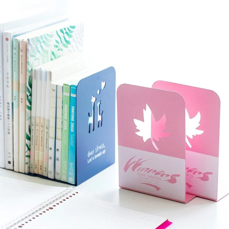 1 пара Портативный Регулируемый держатель для книг металлический органайзер