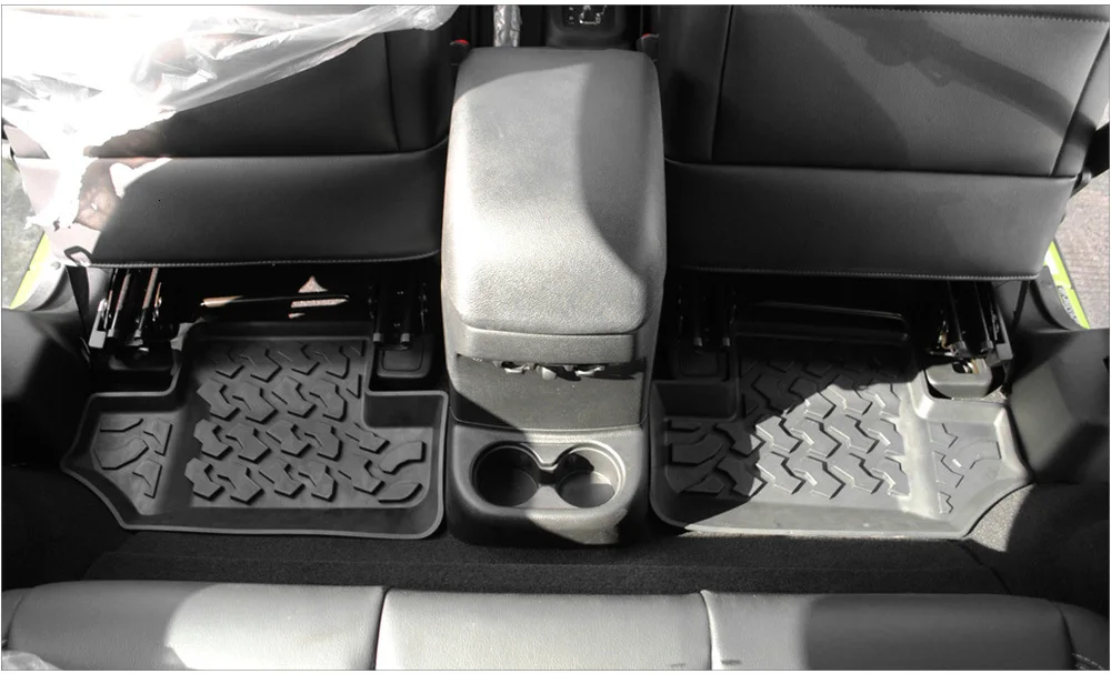 MOPAI коврики для Jeep Wrangler JK 2007, резиновые автомобильные Нескользящие Задние Коврики для ног, коврики для подкладки, коврики для JK Wrangler, аксессуары