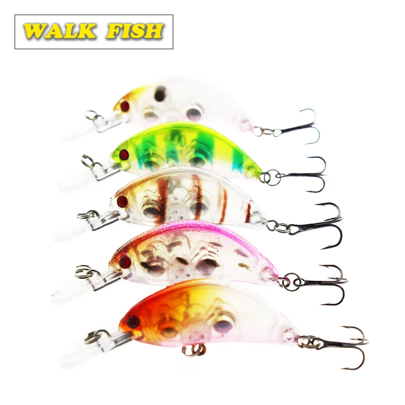 Walk Fish 5 шт./лот медленно плавающий Воблер см 3 9 г кренкбейт жесткая приманка