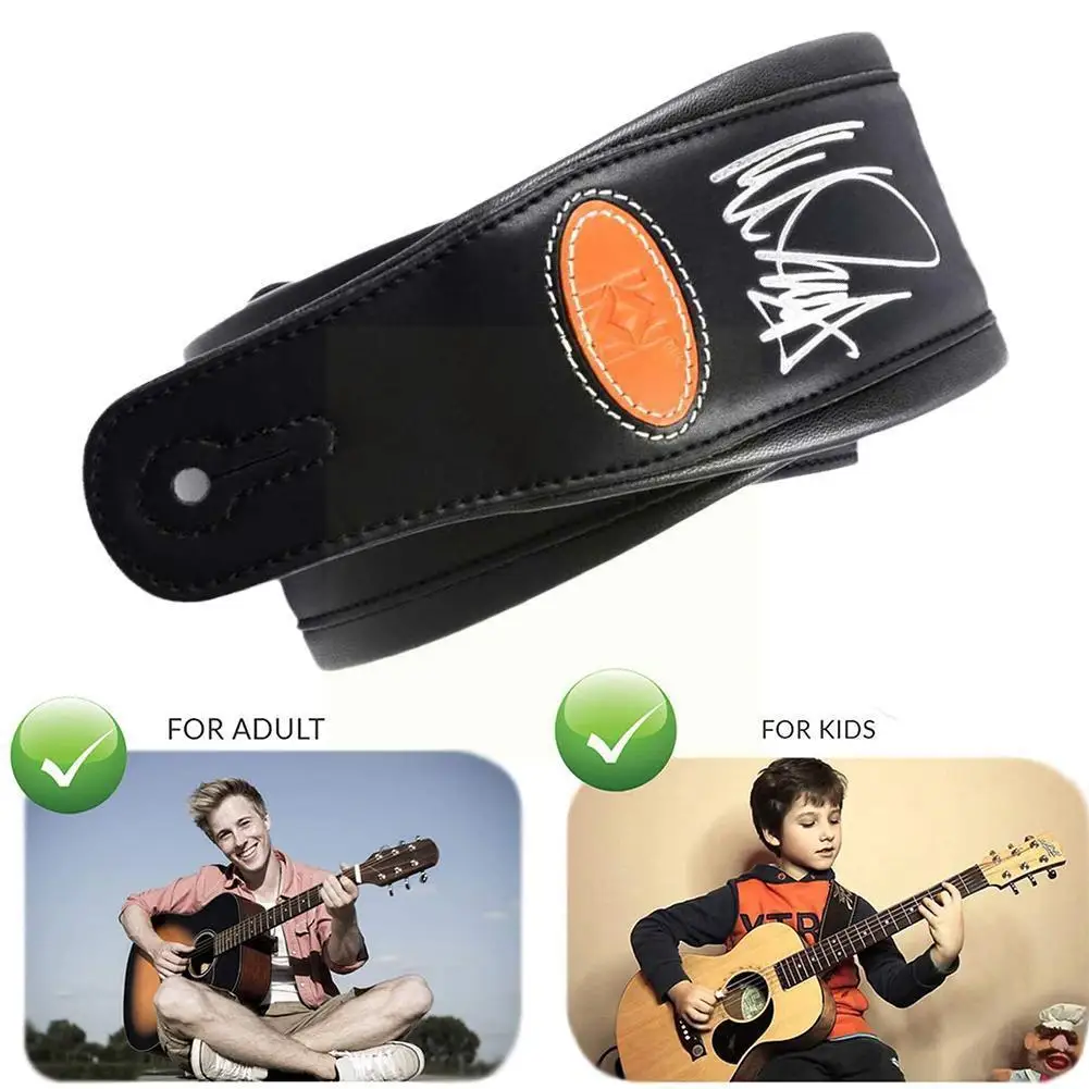 

1pc Electric Guitar Bass Strap PU Leather Cord Belts Accessories Straps Durable Adjustable Zaza-signed Guitarra Soft Super A1N5