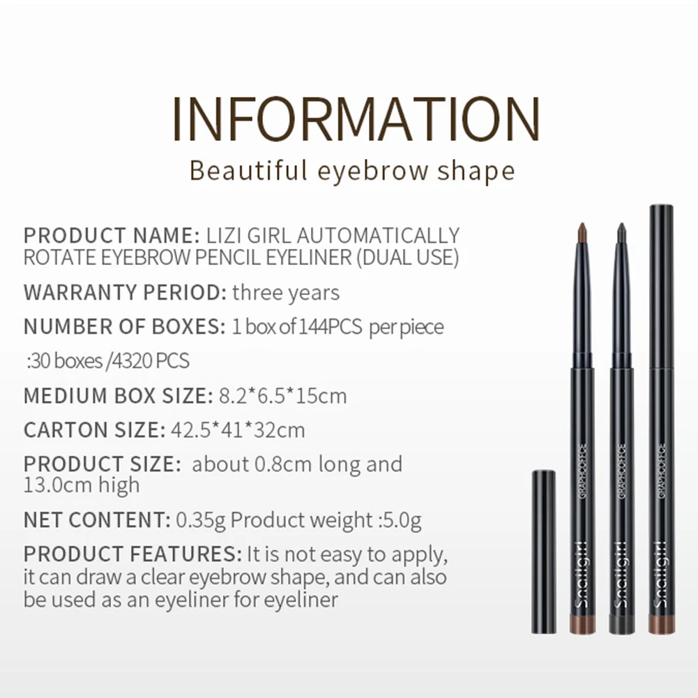 

Women Makeup Sketch Liquid 4-Claw Eyebrow Pencil Waterproof Brown Eye Brow Tattoo Dye Tint Pen Liner Long Lasting Eyebrow