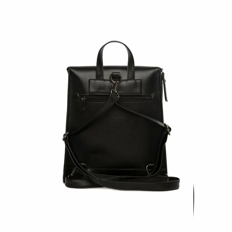 

Bags for Women 2021 Fashion BAGMOR Bottle backpack with stitch detail Woman Backpack Black Free Shipping