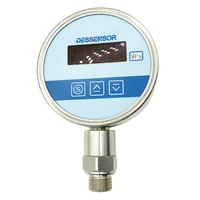 digital pressure controller output 4 20ma and 2 relay 4 bit lcd display air liquid oil fuel pressure sensor