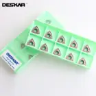 DESKAR WCMX030208 WCMX040208 WCMT050308 WCMT06T308 WCMT080412 MF LF6118 U вставки для дрели токарный станок с ЧПУ Режущий инструмент