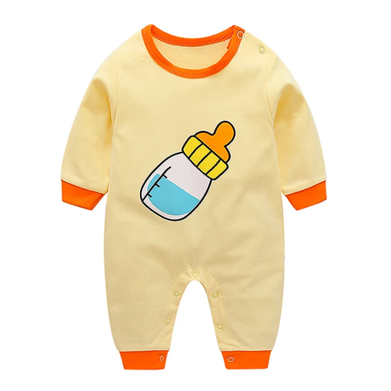 Комбинезоны для новорожденных Повседневный хлопковый комбинезон с длинными