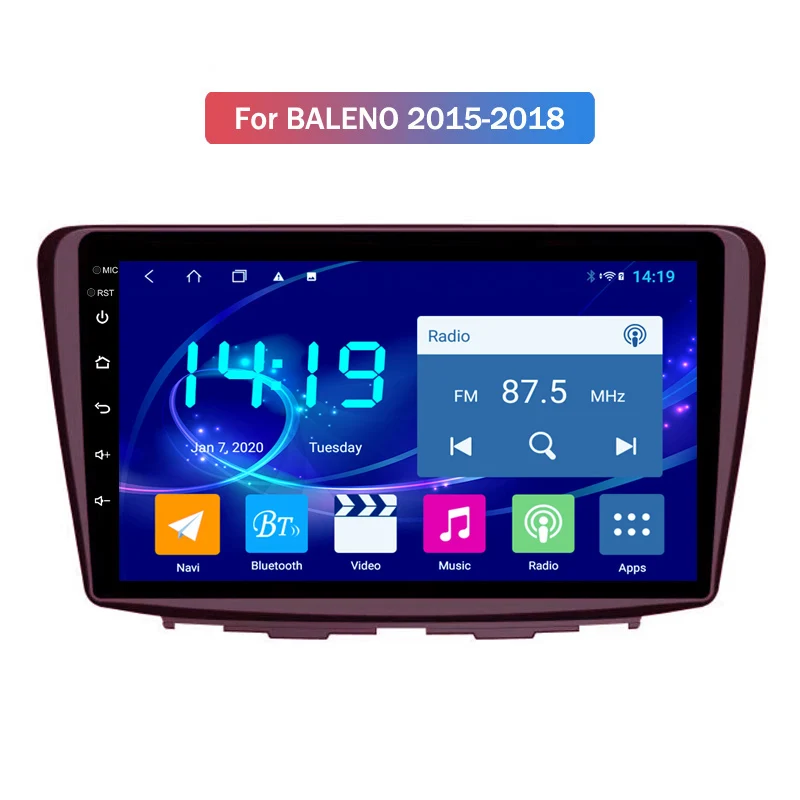 

Car Radio IPS 4G+64G 9 Inch Android 10 Car Dvd Gps Player For Suzuki Baleno 2015-2018 Built-in Radio Video Navigation Bt Wifi