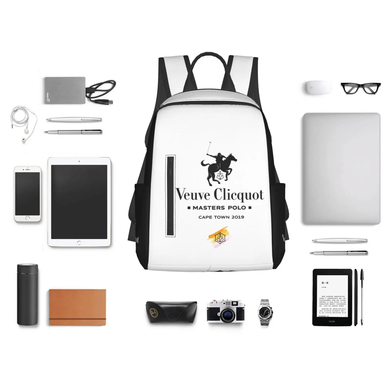 

2021 New Top Quality Bag Luxury Brand Veuve Clicquot Fashion Ladies Backpack Bag for Men Women White Color_vcsjb14