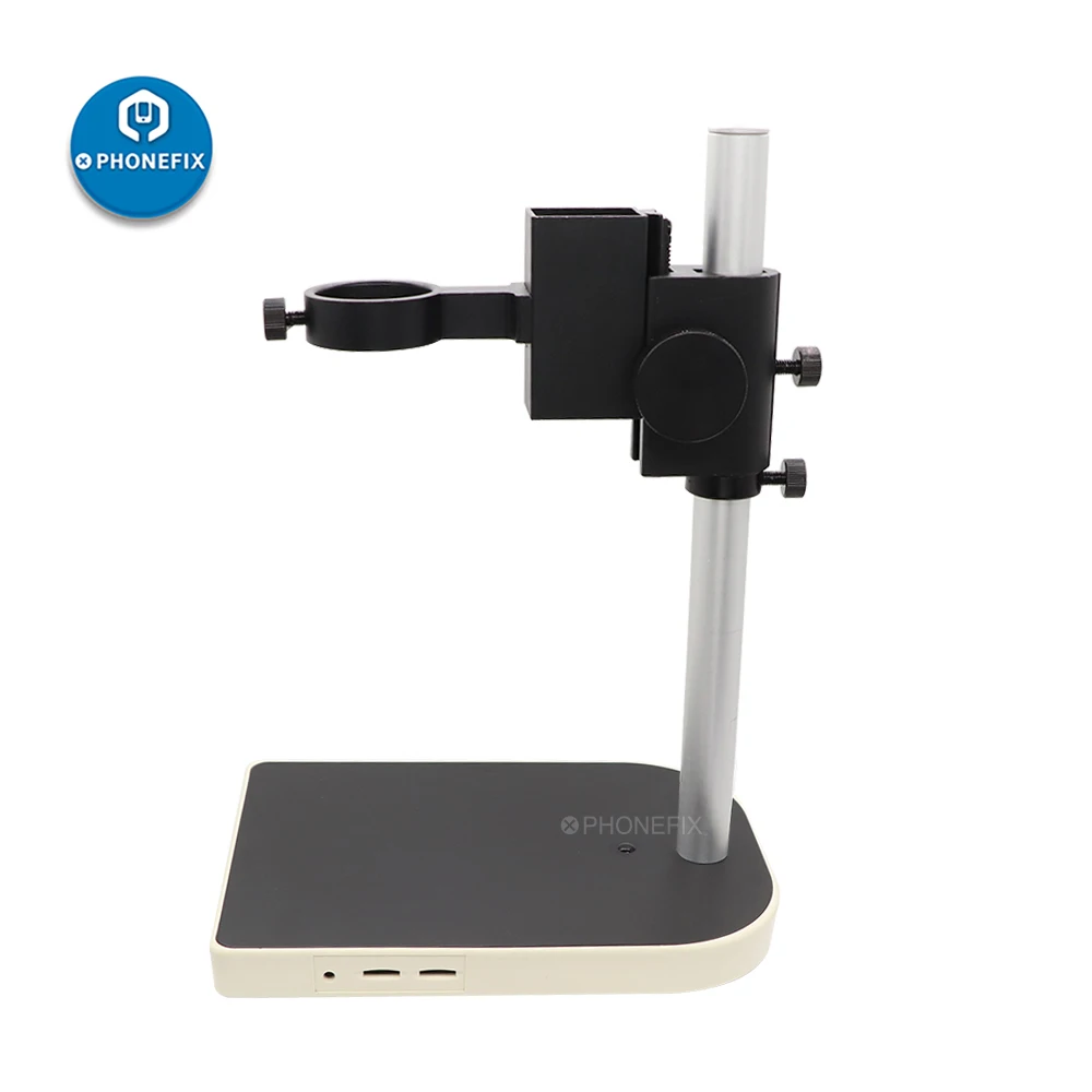 Microscópio Suporte para Microscópio Estéreo Industrial Suporte da Câmera Suporte de Metal Ajustável Suporte Universal Base de Apoio Peças e acessórios p/ microscópio