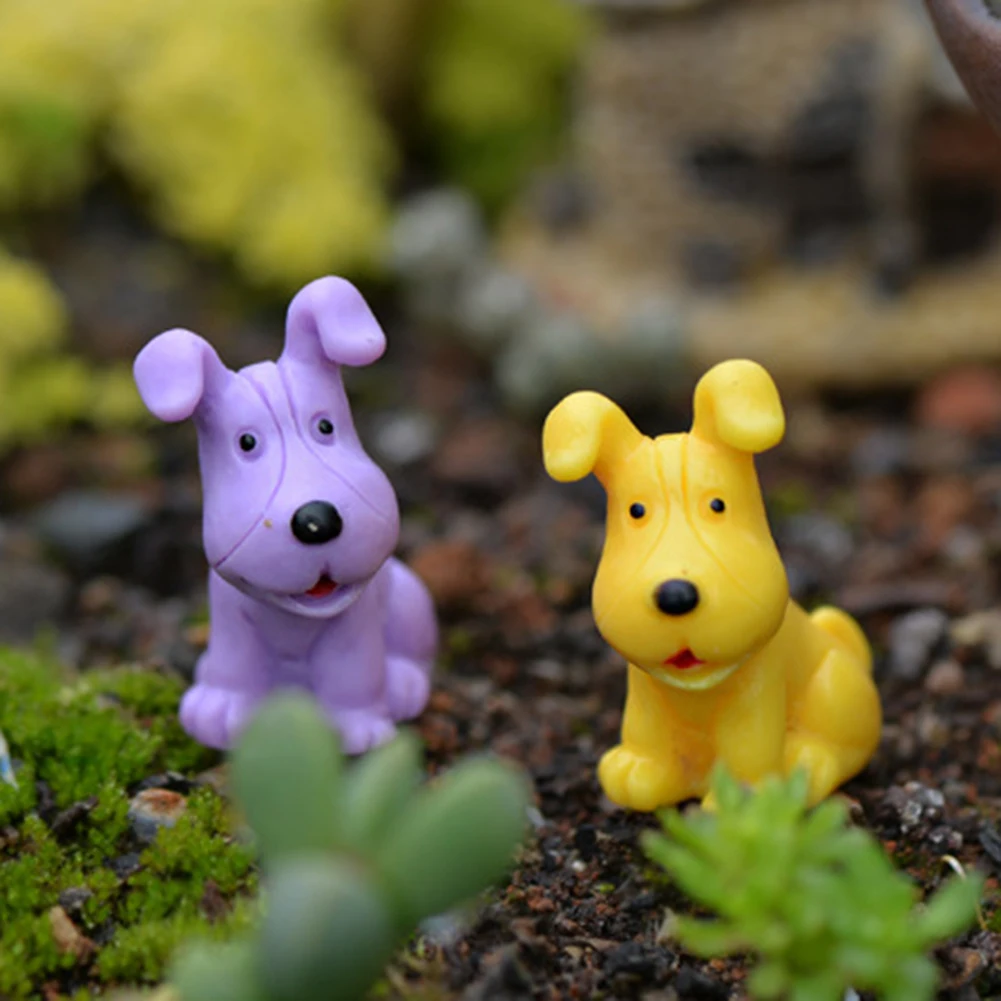 Полимерная миниатюрная Миниатюрная модель для милой собаки статуэтка куклы