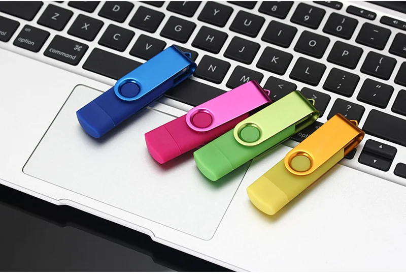 Металлический Usb флеш накопитель OTG 4 ГБ 8 16 32 64 128 ГБ|USB флэш-накопители| |