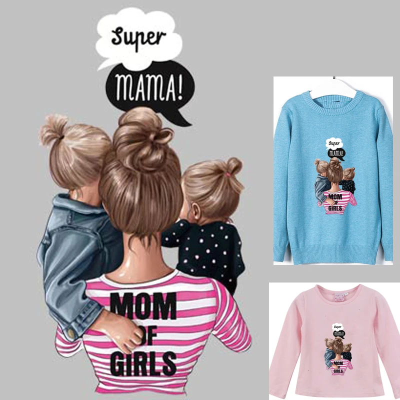 Термотрансферные наклейки для мам и малышей модные термотрансферные нашивки