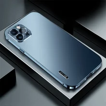 Luxury Aluminum Aolly Case for iPhone 12 Pro Max Metal Magnetic Phone Protection Cover Coque For iPhone 12