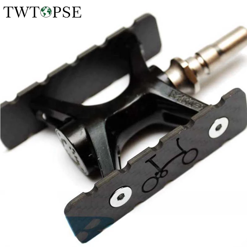 TWTOPSE 11,6g 3K углеродная педаль для Brompton mks, складная педаль для велосипеда, Ультралегкая, 23,2 г, 30,4 г, 4 шт., 1 комплект