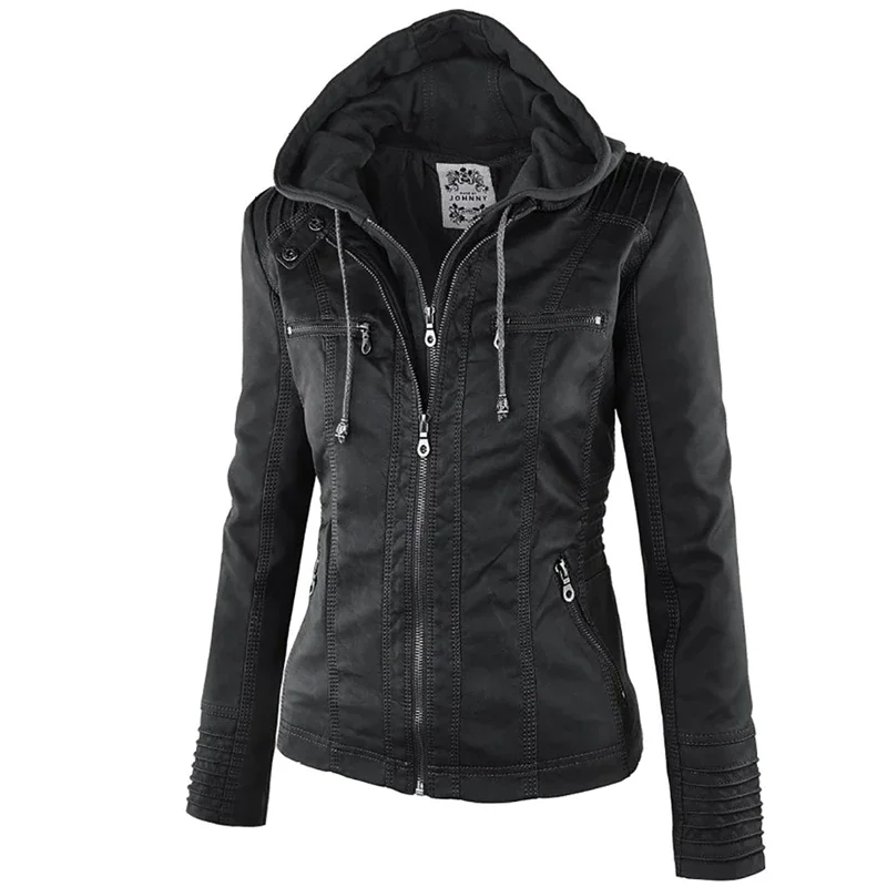 

2022 Winter Faux Leather Basic Jacket Women Casual Basic Coats Plus Size 7XL Ladies Jackets Waterproof Windproof Coats Female 50
