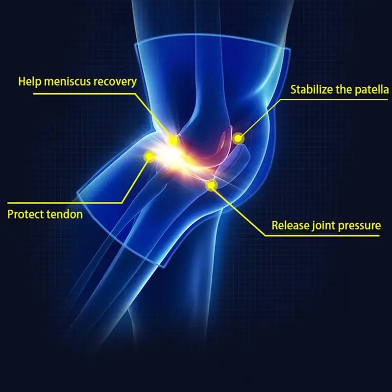 Наколенники 3D компрессионные эластичный пояс под давлением для бега баскетбола