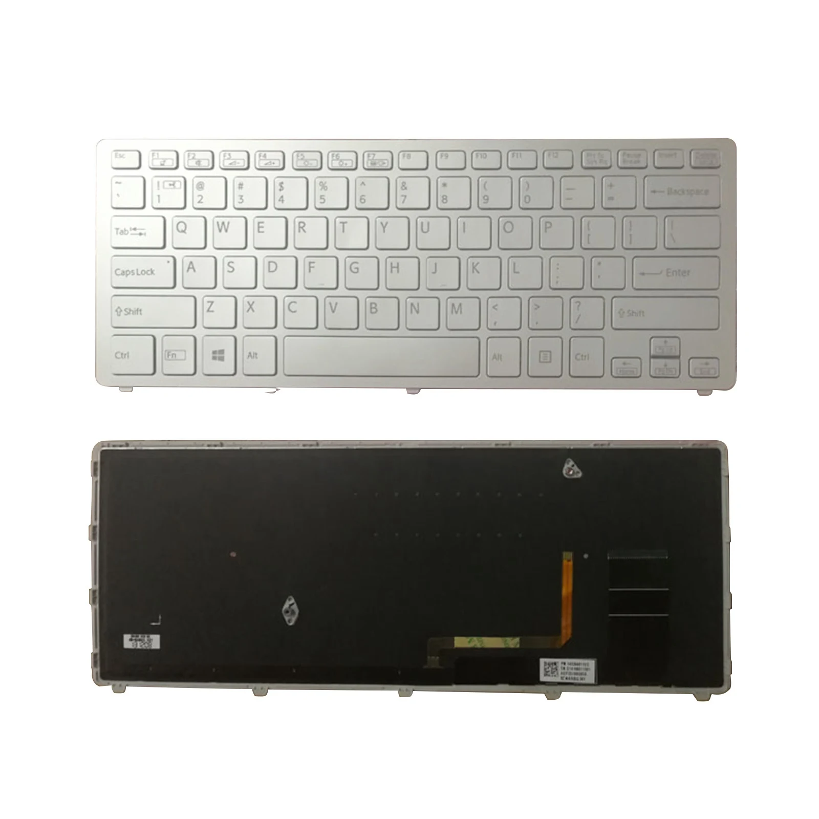 

for SONY VAIO Fit 14A multi-flip PC SVF14N Keyboard US Backlit Silver Replacement Keyboards