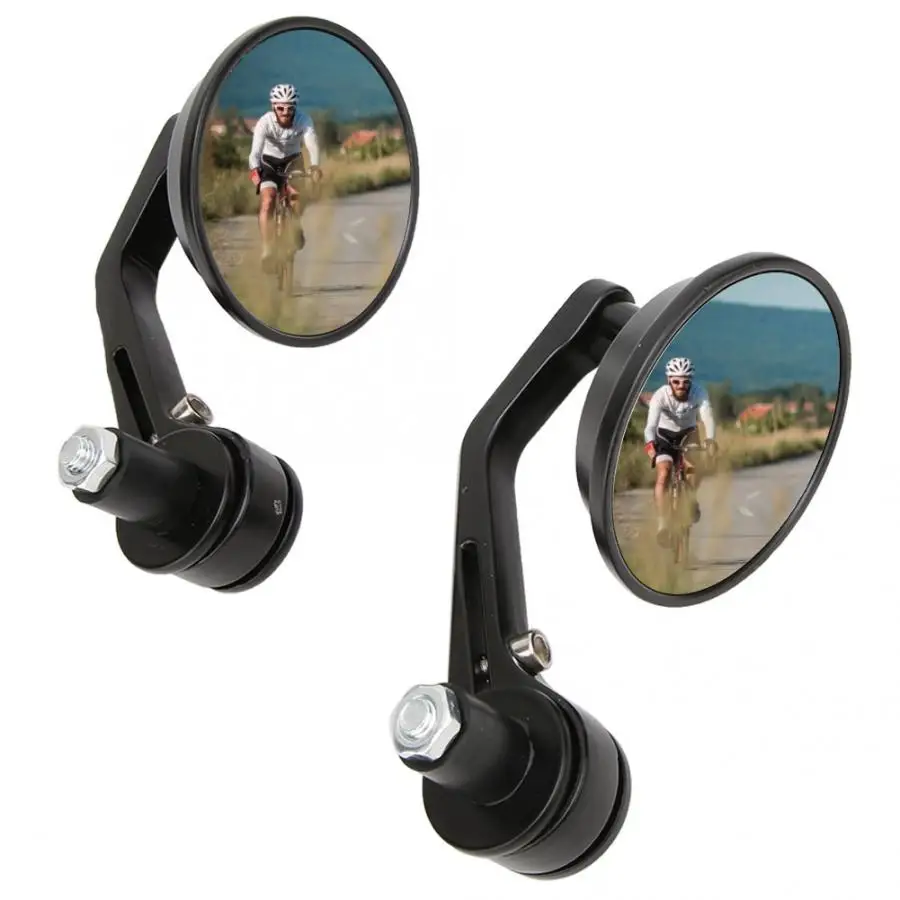 Велосипедные зеркала 2 шт Ретро алюминиевый сплав электромобиль Ручка Бар Конец