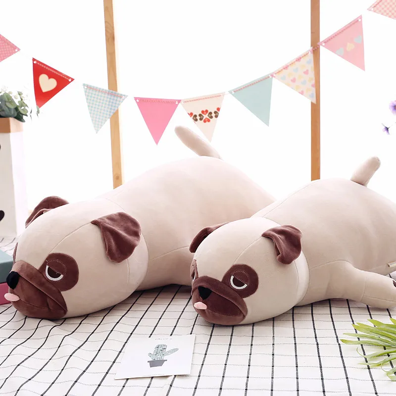 

55/65cm Cute Fat Starling Dog Plush Toy Stuffed Soft Kawaii Animal Cartoon Pillow Lovely Lying Dog Gift for Kids Baby Children