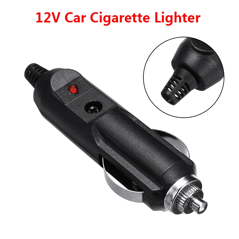 Штепсельная Вилка для прикуривателя пластиковая и металлическая штепсельная