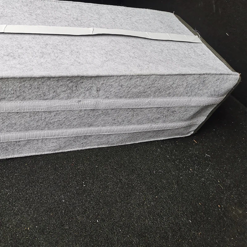 Soft Woolen Felt Car Trunk Organizer 50*17*24cm Storage Box Bag Fireproof Stowing Tidying Package Blanket Tool | Автомобили и