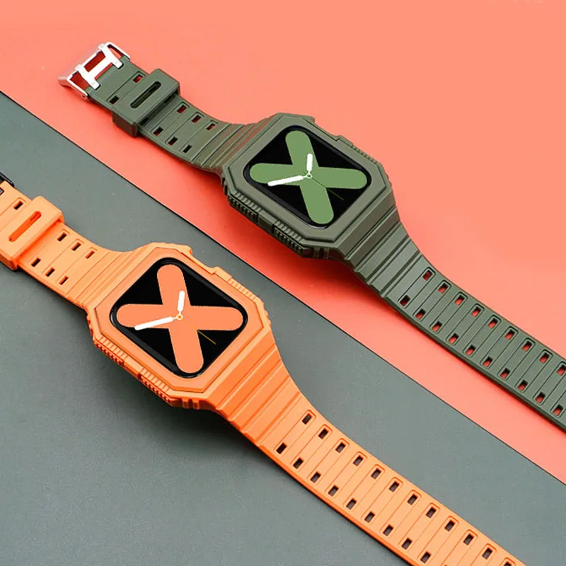 Силиконовый ремешок для Apple Watch SE Series 6 5 4 3 44 мм 42 мягкий прозрачный браслет из ТПУ