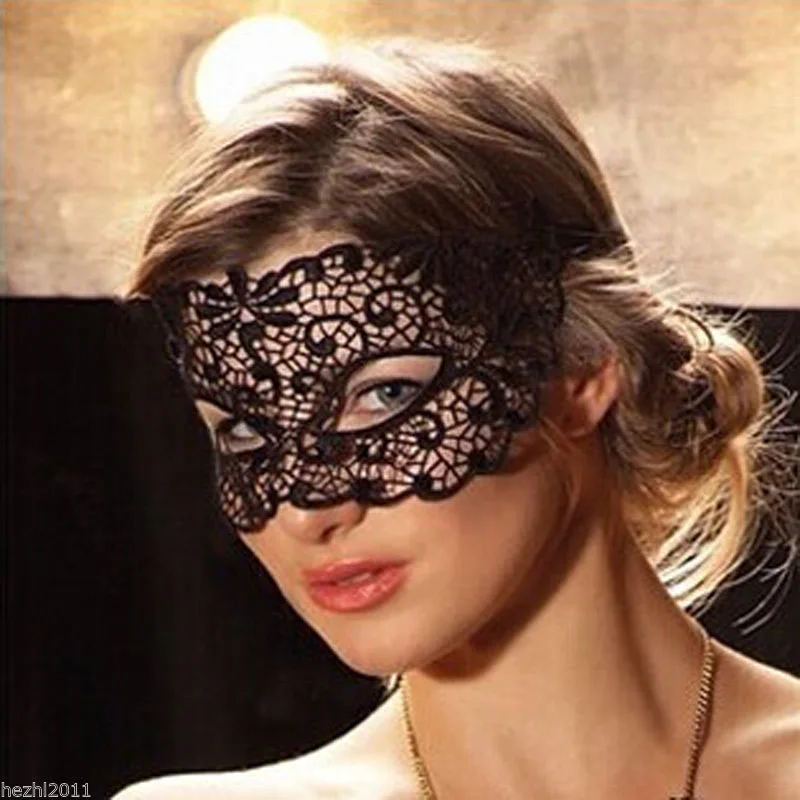 

Halloween Costumes Hollow Women's Lace Eye Mask Gothic Dance Mask Multi-use Masquerade Party Wear Erotic Costumes Exotic Sets