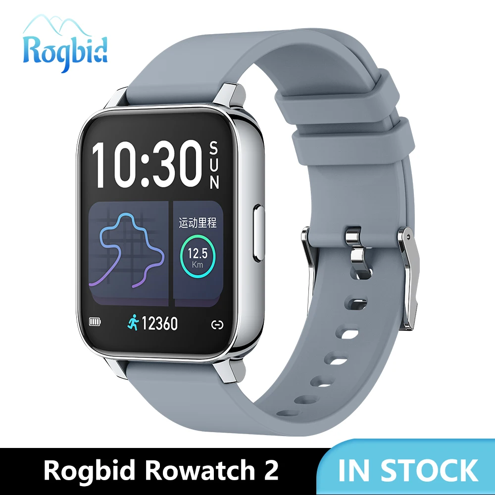 Смарт часы Rogbid Rowatch 2 для мужчин и женщин сенсорный экран 1 69 дюйма HD фитнес трекер