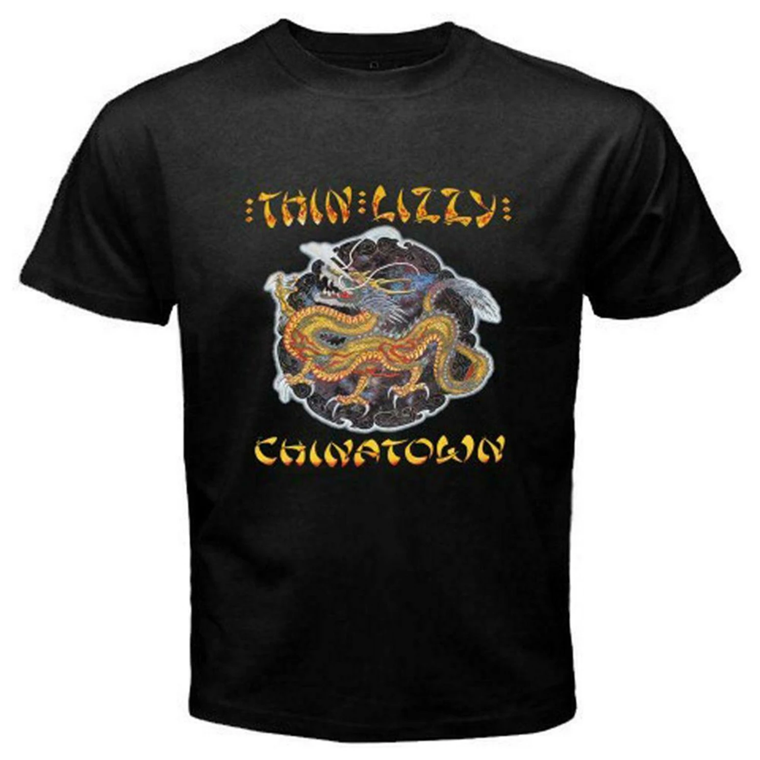 New Thin Lizzy China Town Rock Band Legend Size S To 3Xl Usa T-Shirt En1 Tops Tee Shirt full-figured | Мужская одежда