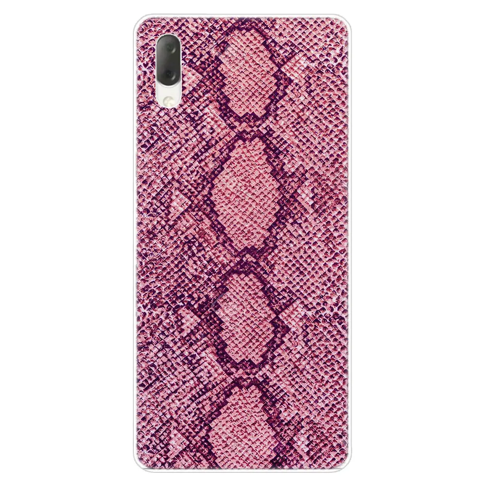 007 Леопардовый принт змеиной кожи жесткий чехол для Sony Xperia L1 L2 L3 X XA XA1 XA2 XA3 ультра 10 плюс E5 XZ XZ1 XZ2 компактный XZ3 XZ5 2 20 - Цвет: 007
