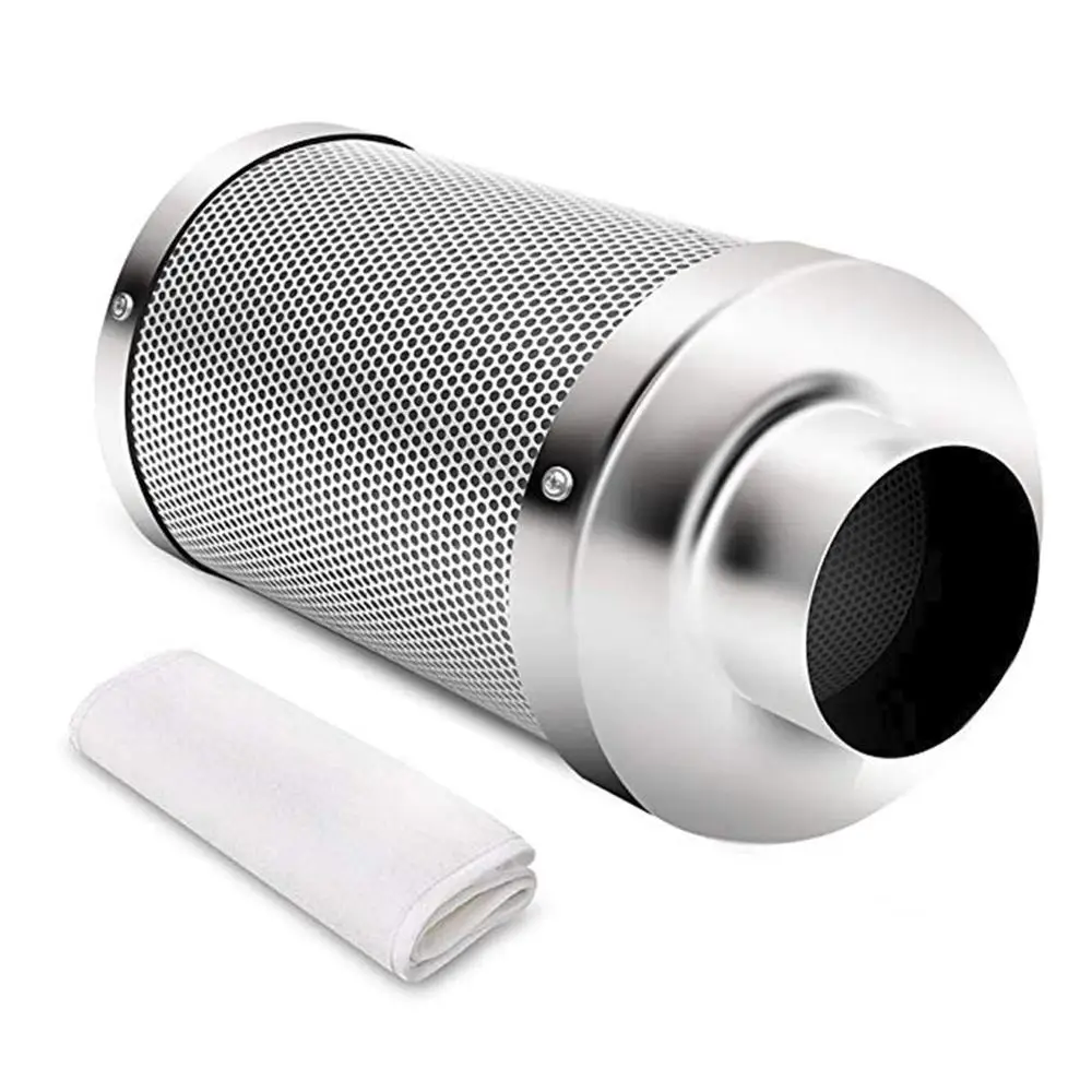 Pаспродажа Набор центробежных вентиляторов 220 В и воздушных фильтров с активированным углем 4/5/6 дюйма для светодиодного освесветильник для выращивани...