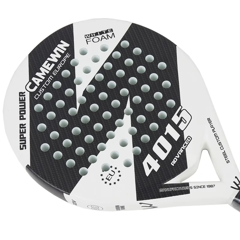 

Camewin Padel Racket Carbon Surface EVA Foam Core BOLT-4015 Offensive Racket Beach Tennis for Adult with Cover