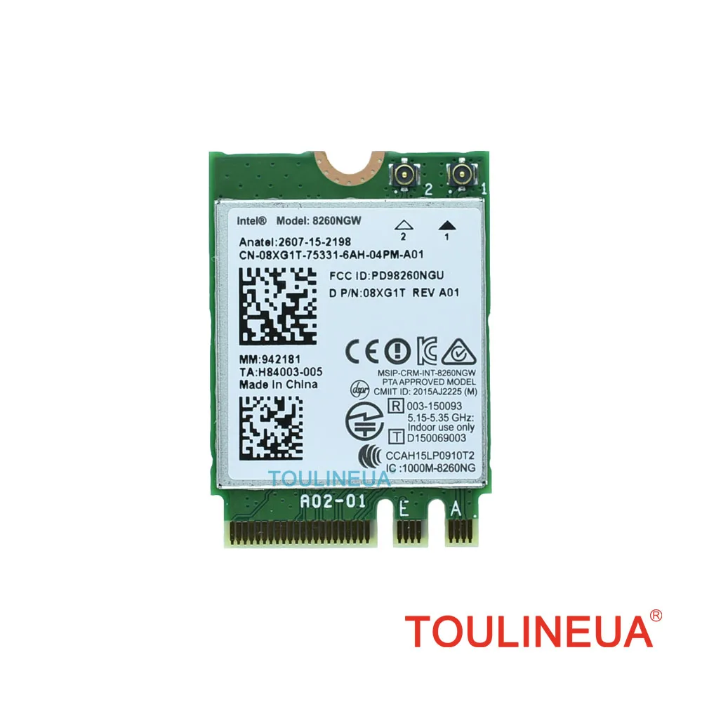 Совершенно новая сетевая карта для ноутбука Dell беспроводная Intel 8260NGW 8260ac 8260 ac 867