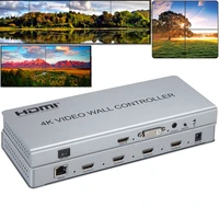 4k video wall controller 1 hdmidvi input 4 hdmi output 2x2 4 images stitching image processor 4 tv shows a screen splicing
