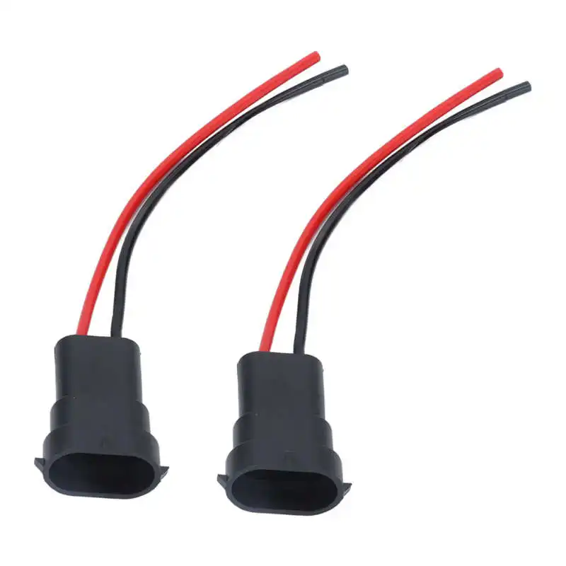 

2Pcs Socket Wires Male Adapter Headlight Copper Wiring Harness 12V for H11 H8 880 890 Bulb