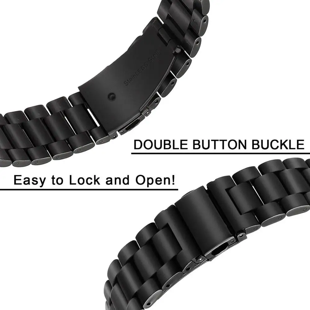 Ktab Fenix 5X Band Stainless Steel Metal Strap for Garmin fenix 5S/5/5X Quick Release Easy Fit 26mm 22mm 20mm Link | Электроника