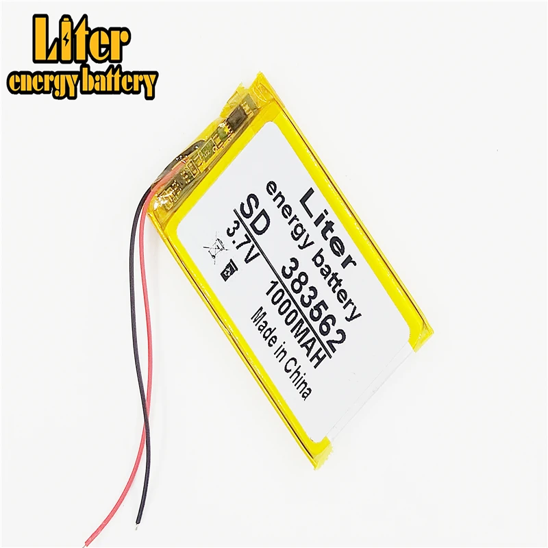 3 7 V 1000mAh 383562 403560 литий-полимерный аккумулятор питания для Mp3 MP4 MP5 PAD электронного